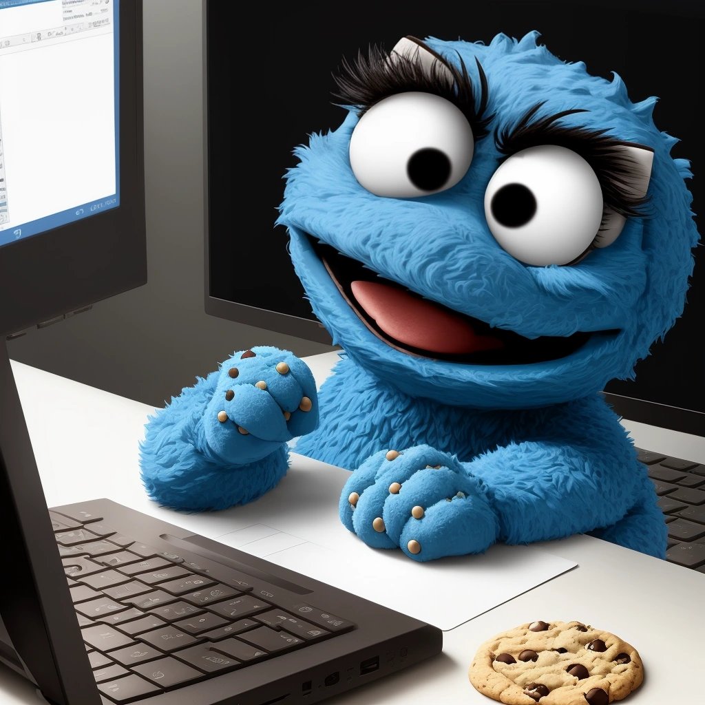 Cookie Monster and the computer