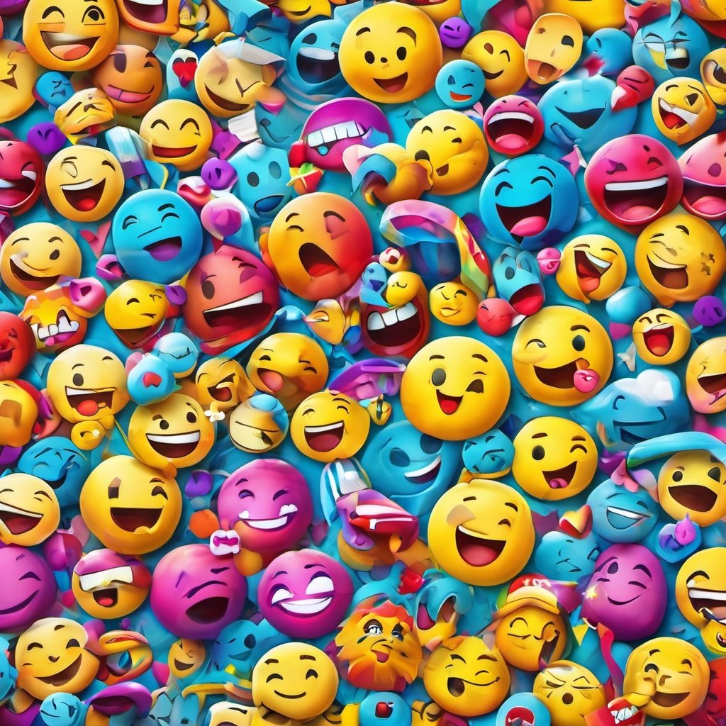 Celebration with emojis