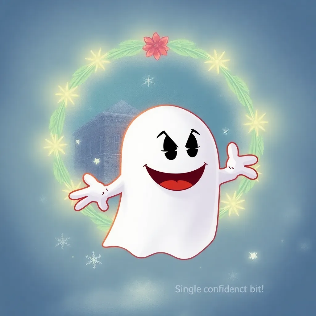 The Ghost of Christmas Past is eaten mid-shimmer