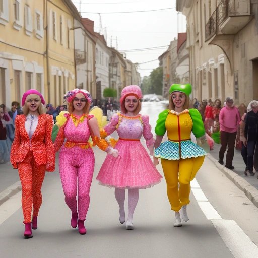 Tiddlywink parade in Moldova