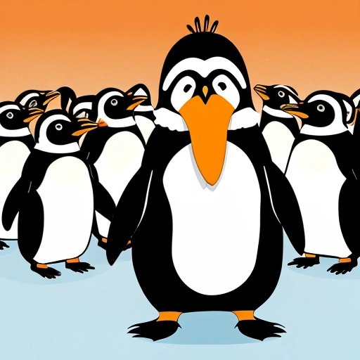 Penguin McFlapper addressing penguins