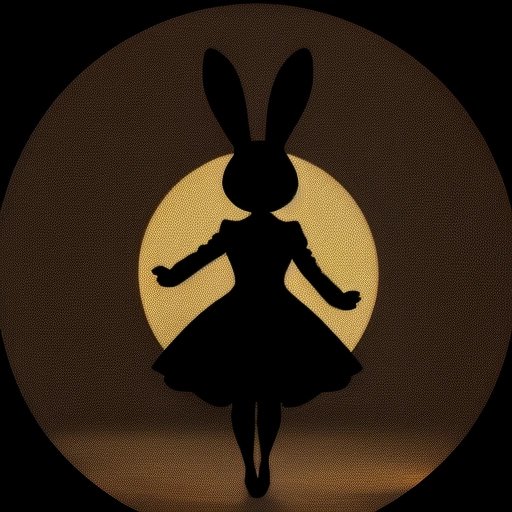 Mysterious figure representing HunnyBunny in translation process
