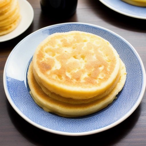 Spotless crumpets with butter
