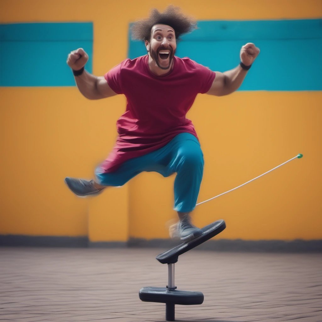 Jumping on a Pogo Stick