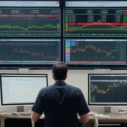 Trader panicking at a bank