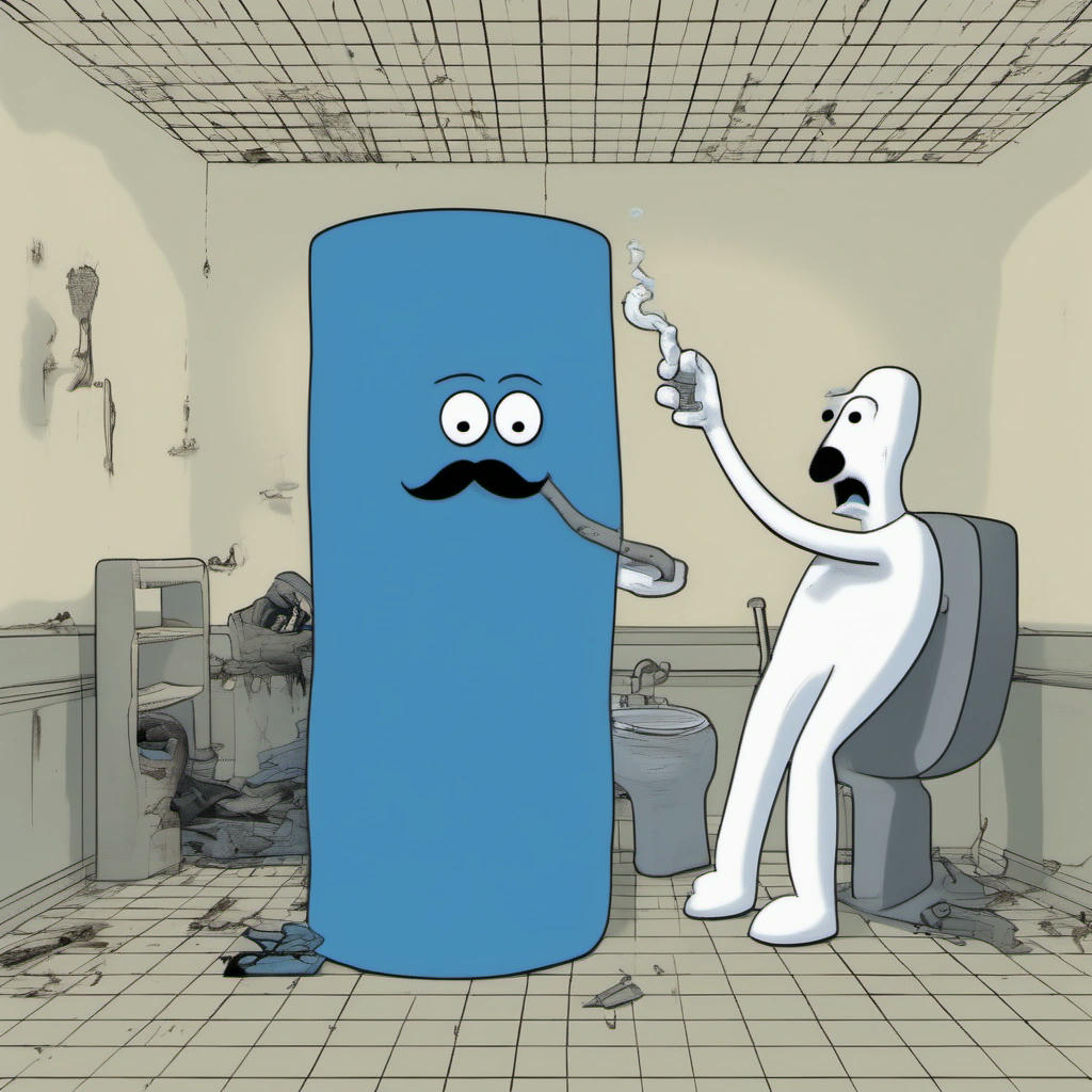 Clippy, wiping his ass, agrees to help ATM to save Kirk