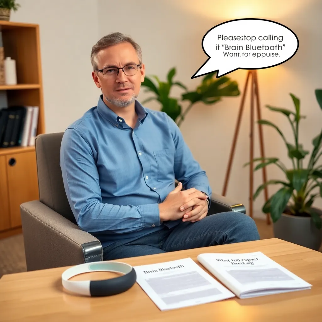 “Brain Bluetooth” clinician: cautious optimism in an office