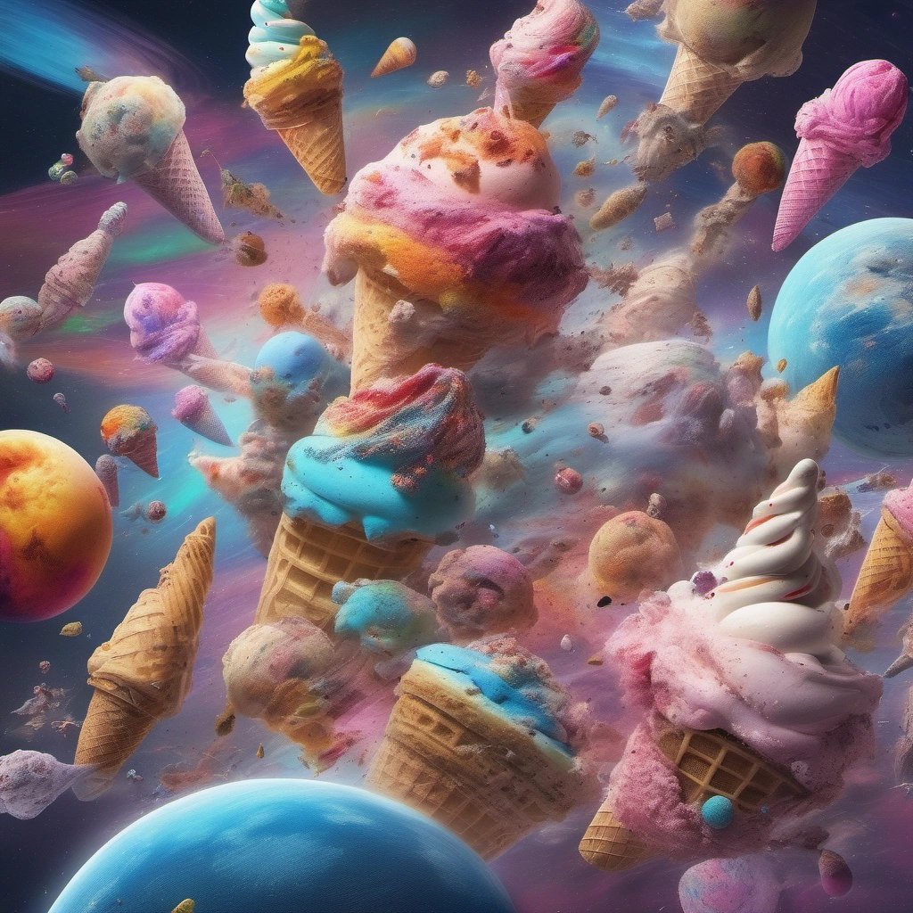 Ice cream space fleet battle