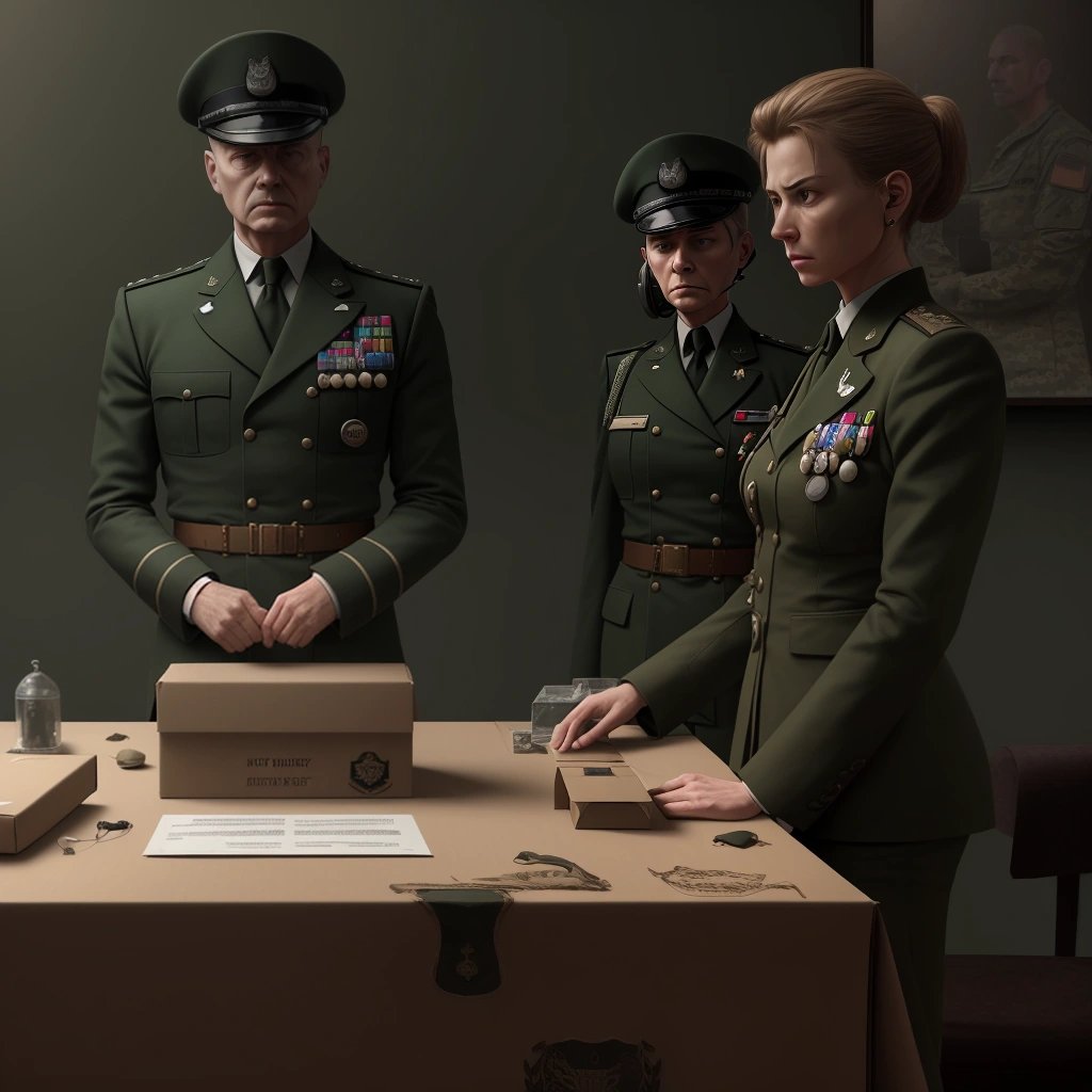 Box of Earbuds on Military Table