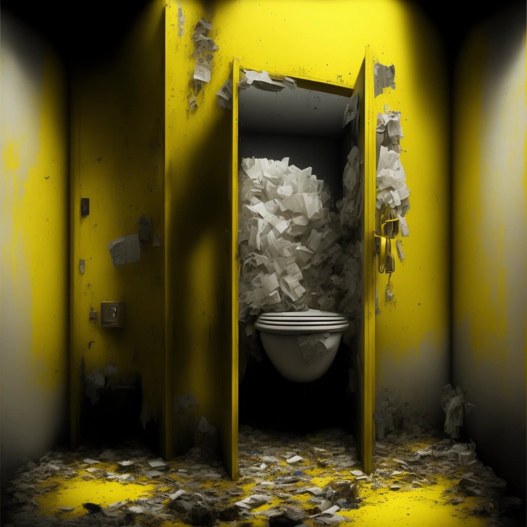 Unsanitary Bathroom scene