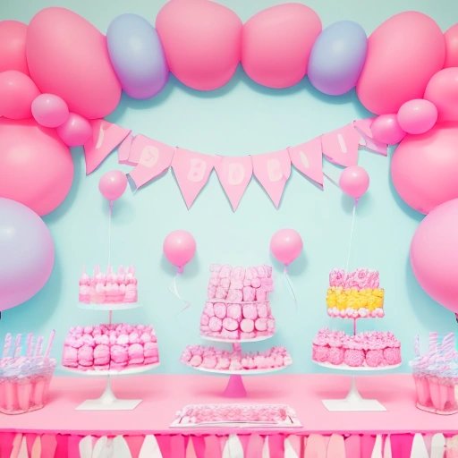 Bubblegum pink-themed gender reveal party