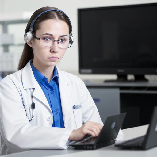 A network engineer working on a computer