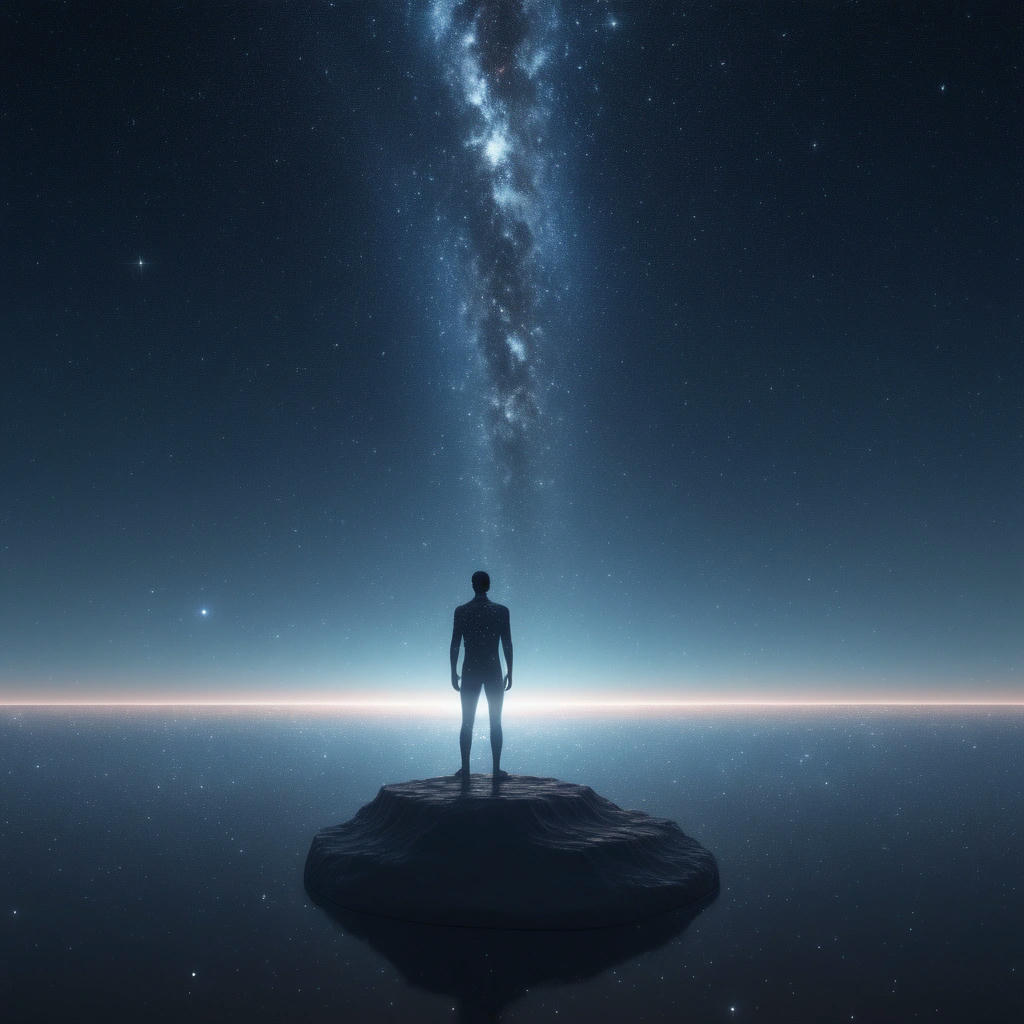 Human at the Edge of the Universe