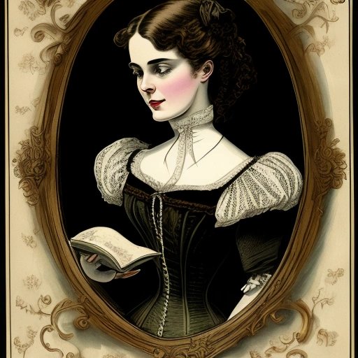 Victorian woman reading The Wibble