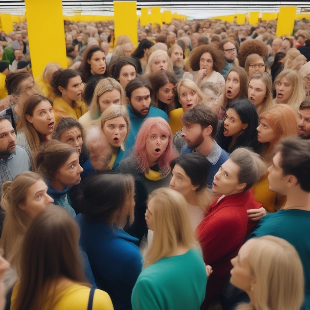 Shoppers lost and confused in IKEA