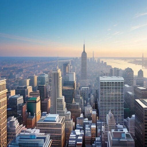 Wall Street panoramic view