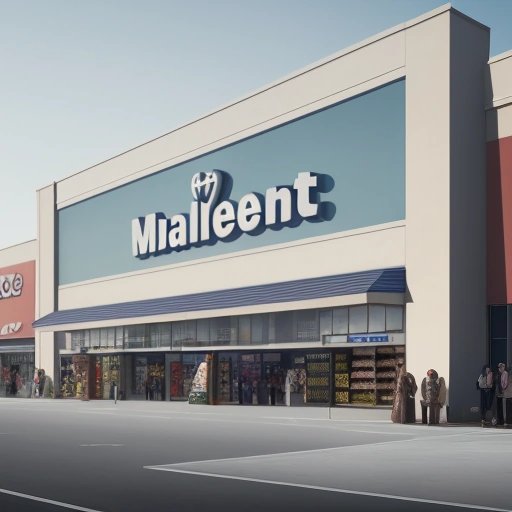 Walmart store with banner advertising designer brands