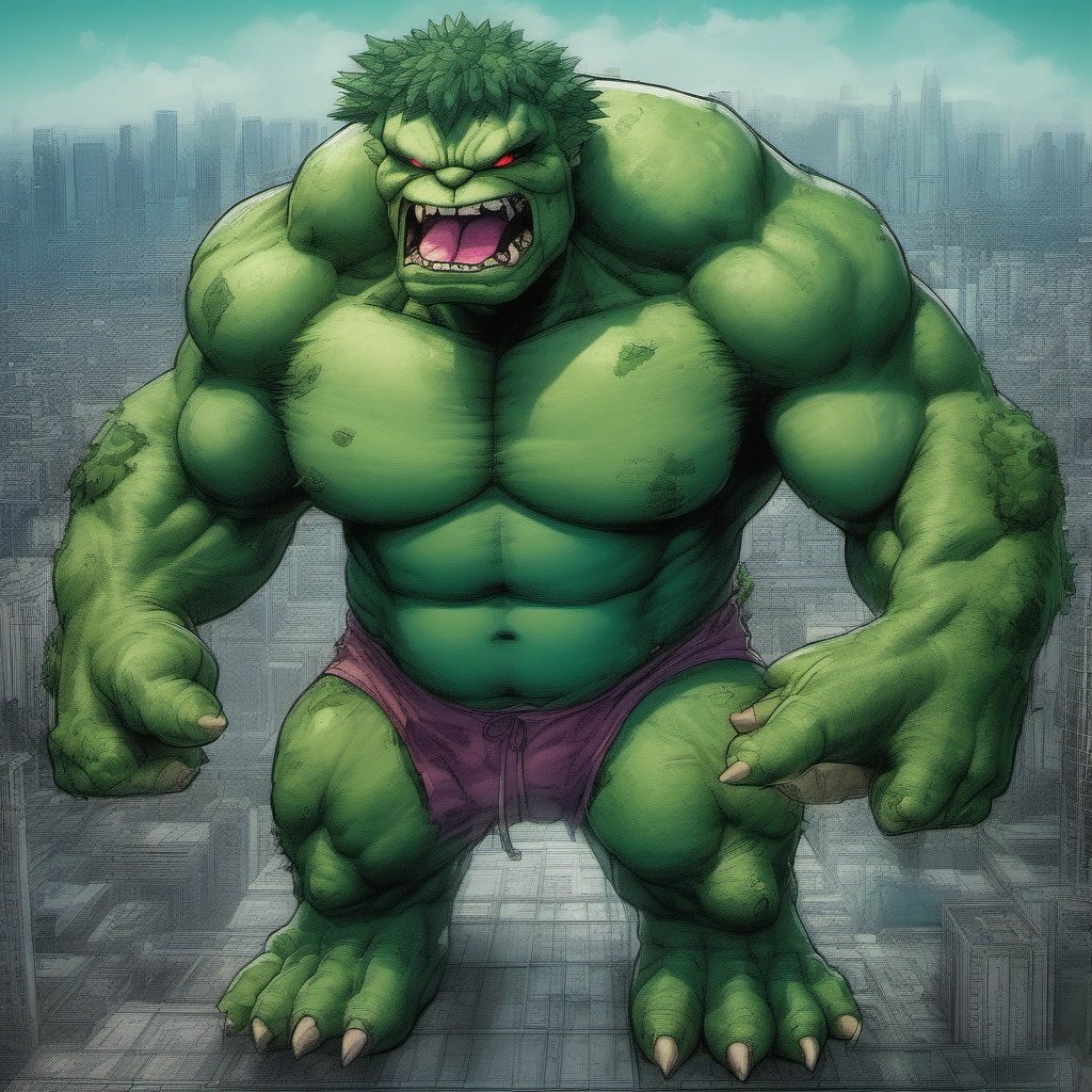 Hulk as Venusaur