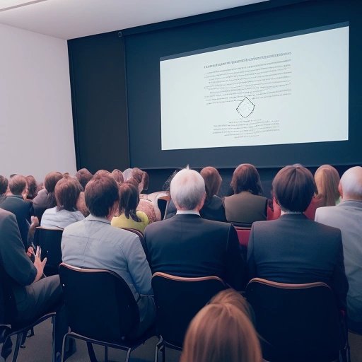 Audience clapping after the bizarre presentation