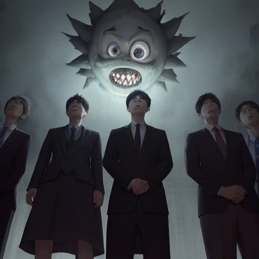 Bewildered witnesses observing a supernatural event attributed to Ongthgh