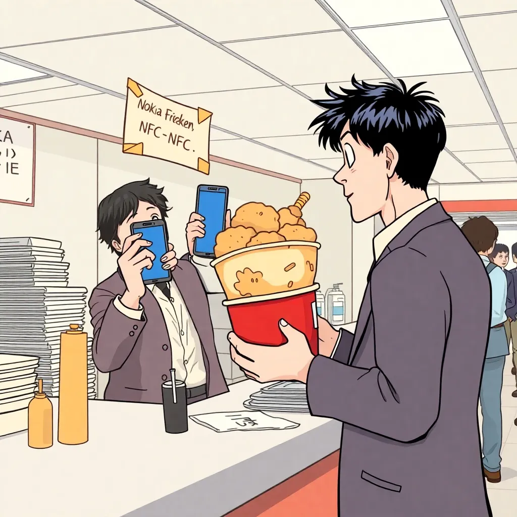 “Tap-to-eat” trial at the Nokia cafeteria pop-up