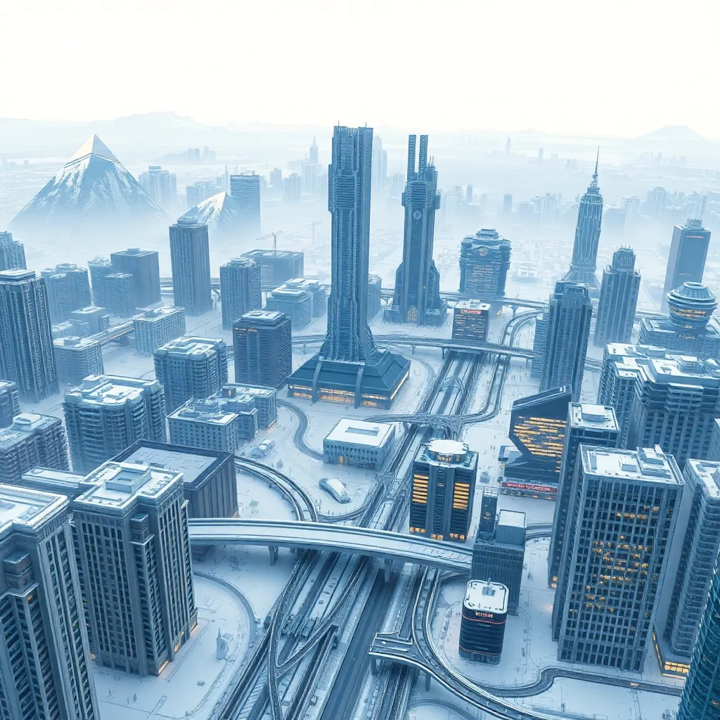 Epic-City skyline beyond the polar circle