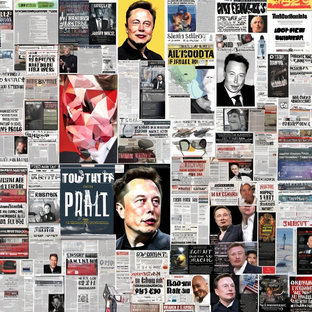Newspaper headlines about Elon Musk
