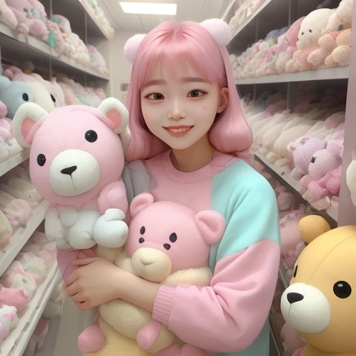 Uwulang enthusiast surrounded by cuteness