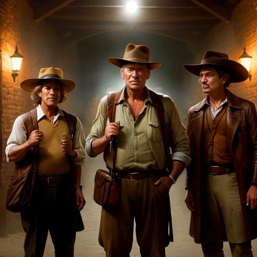 Disappointed fans holding Indiana Jones memorabilia