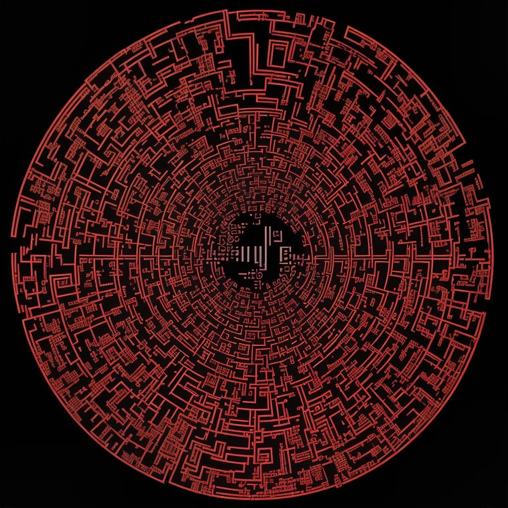 Complex encryption maze