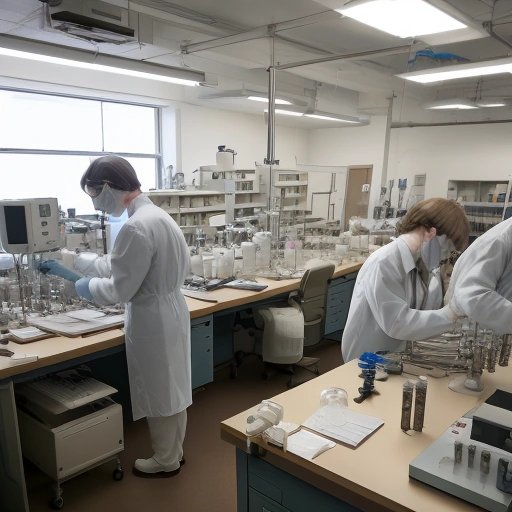 Linguists working in a laboratory trying to solve the linguistic mystery