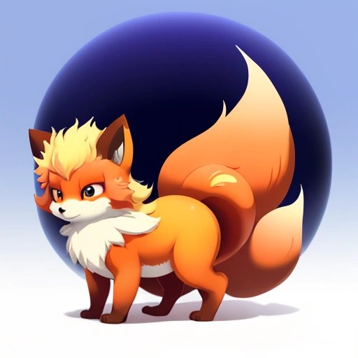 Vulpix and Firefox Logo