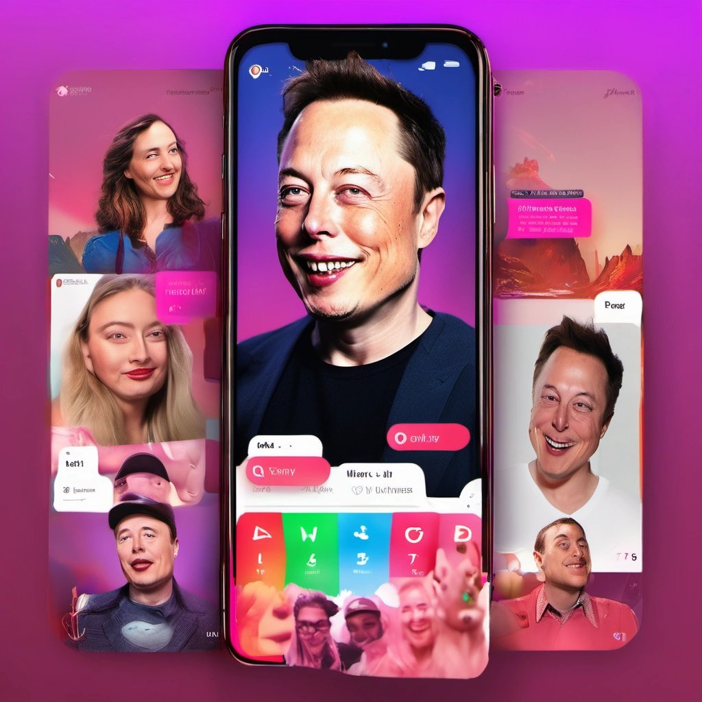 Redesigned Tinder app interface by Elon Musk