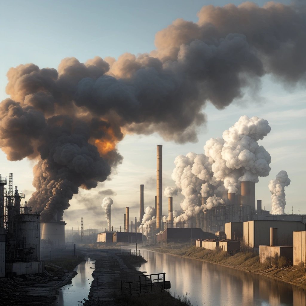 Industrial landscape in the Lorraine Region