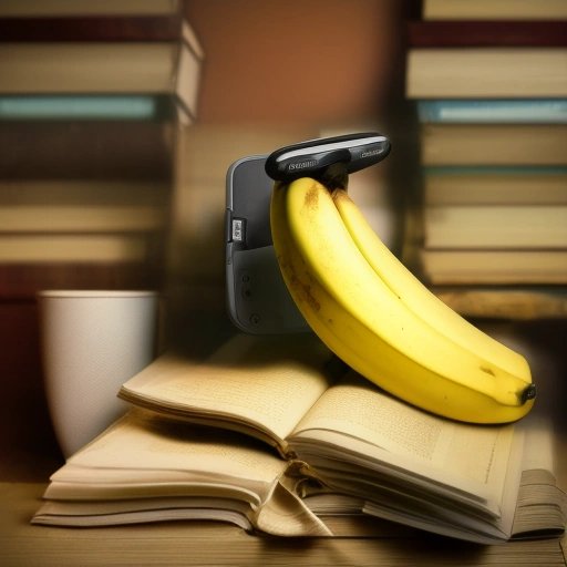 Banana as phone holder