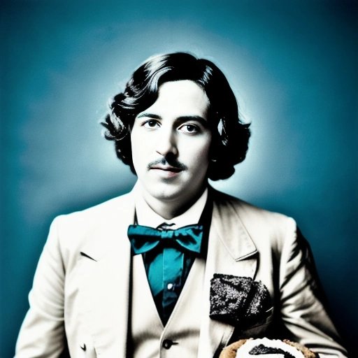 Oscar Wilde surrounded by chaos