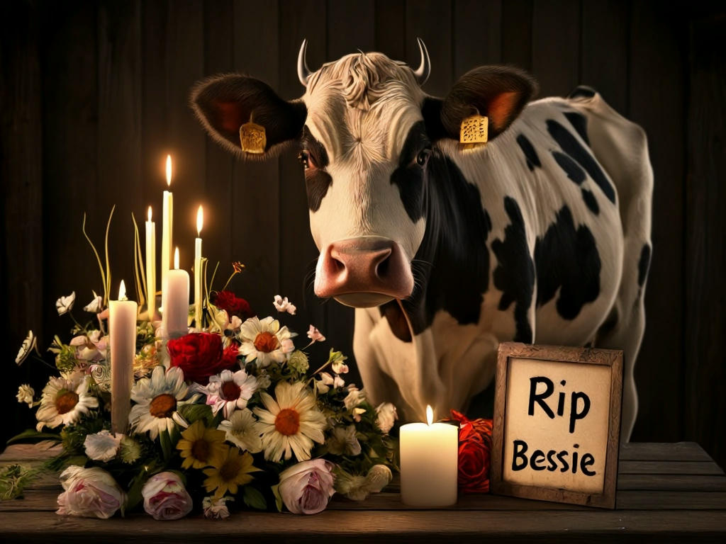 Memorial for Bessie the cow