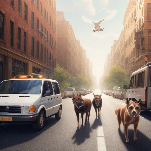 Terriers chasing a mailman