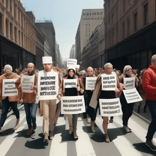Designers marching