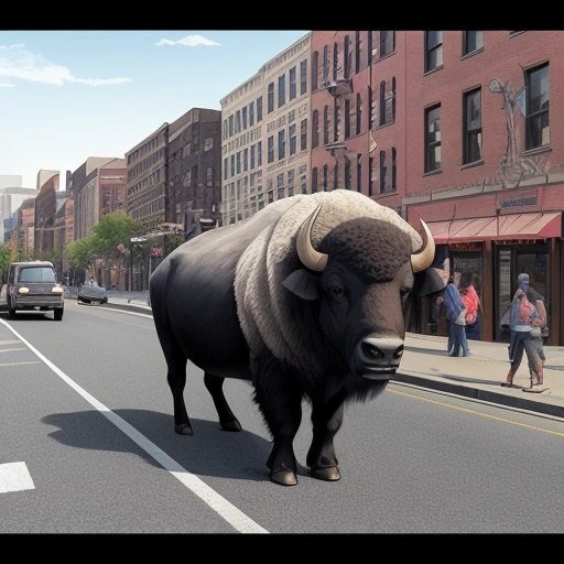 Buffalo causing traffic jams in Buffalo, NY