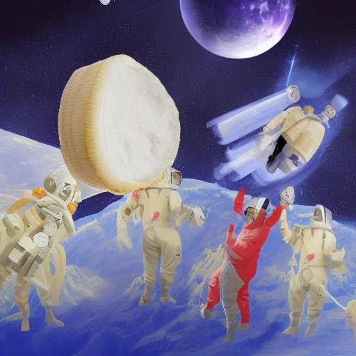 Billionaires fighting over a gigantic piece of Moon Cheese