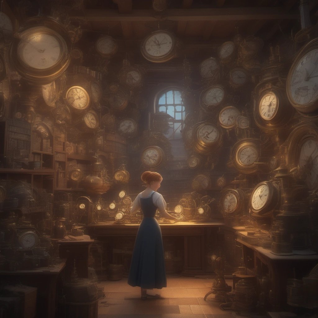 Winding Wendy with her time manipulating clocks