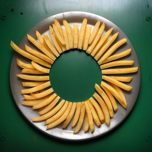 Plasma cut french fries