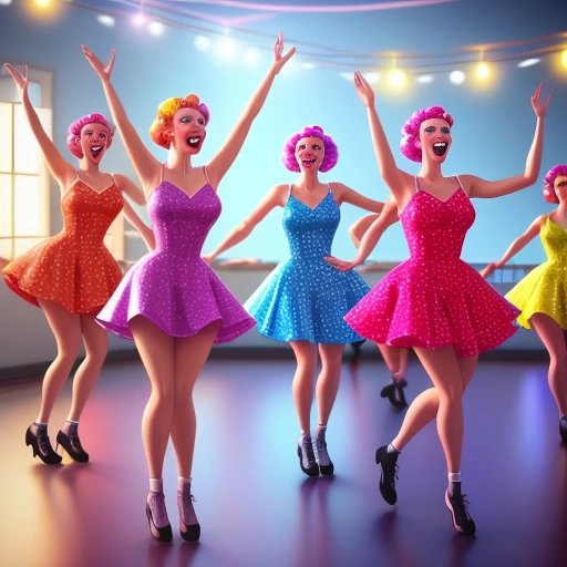 Teenagers at a sock hop