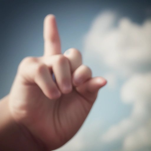 Hand with the middle finger raised