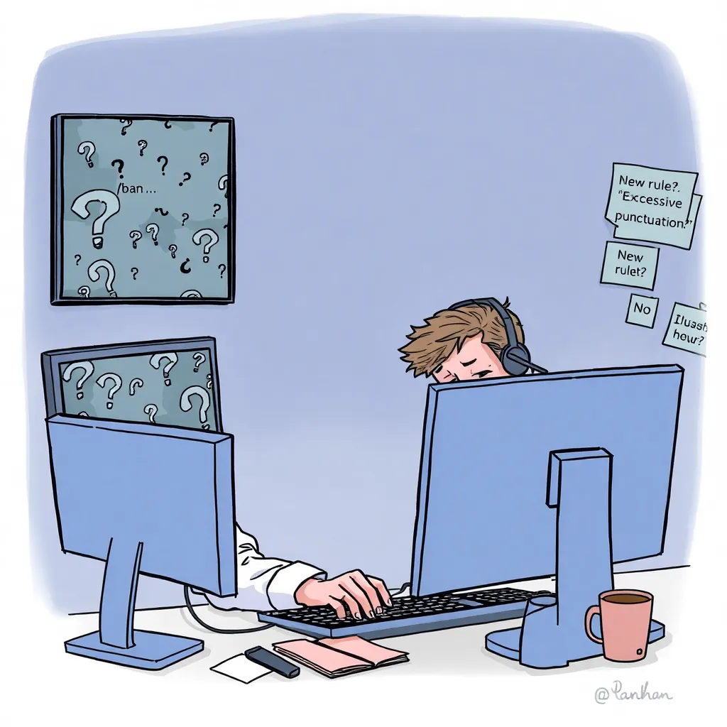 Exhausted moderator torn between “rules are rules” and “my eyes are tired”