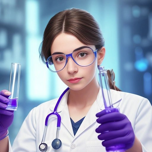 Scientist holding discojuice