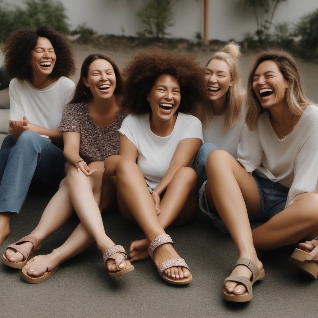 Women wearing Birkenstock shoes