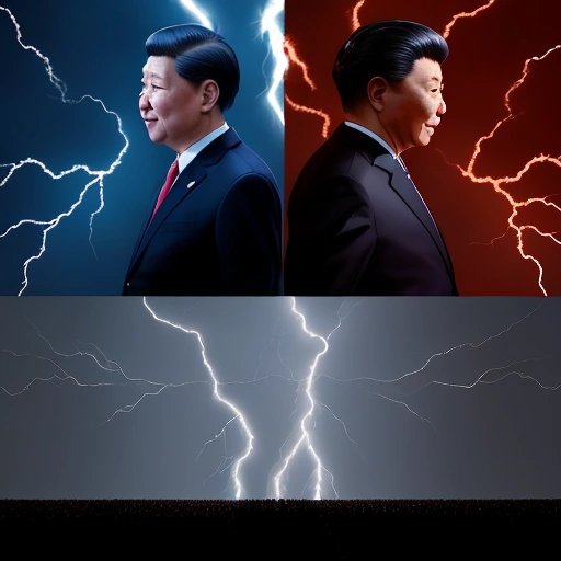 Animated GIF of intense ping pong rally between Biden and Xi Jinping