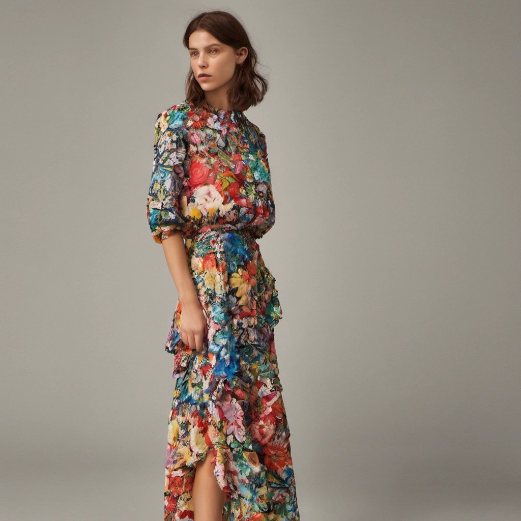 Model in Zara Dress